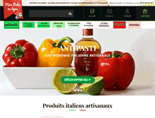 Tablet Screenshot of mon-italie-en-ligne.com